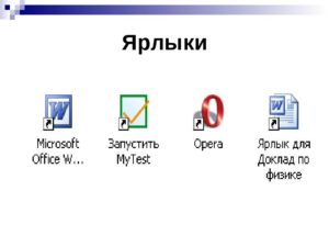 Для чего используются ярлыки в ОС Windows