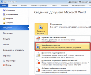 Установка и снятие пароля на файл Word, запрет на просмотр или редактирование