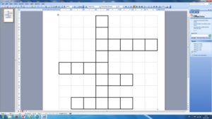 Создание кроссвордов в Word