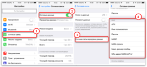 Как на iPhone настроить работу ММС