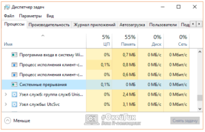 Как бороться с «Системными прерываниями» в Windows, дающими нагрузку на процессор