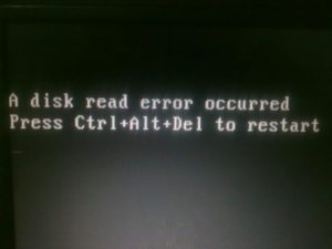 Способы исправления ошибки «a disk read error occurred»