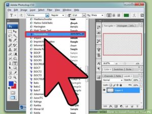Установка и добавление шрифтов в Adobe Photoshop