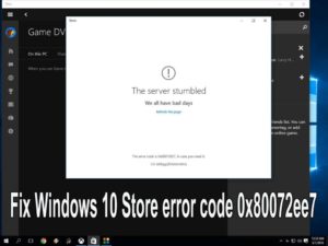 Исправление ошибки 0x80072ee7 магазина Windows