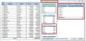 Создание сводной таблицы в Excel