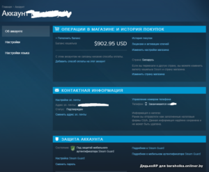 Управление номером телефона в аккаунте Steam