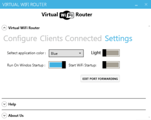 Активация виртуального роутера Wi-Fi