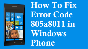 Исправление ошибки 805а8011 на Windows Phone