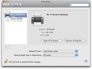 Установка и настройка принтера на MacBook