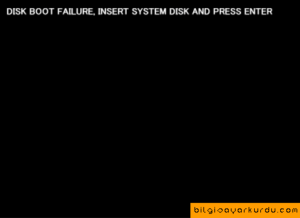 Исправление ошибки DISK BOOT FAILURE, INSERT SYSTEM DISK и почему она появляется