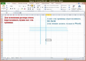 Как изменить размер ячеек в Excel и сделать их одинаковыми