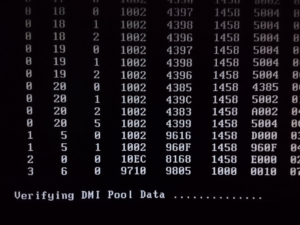 Почему появляется ошибка Verifying DMI Pool Data и как её исправить