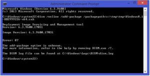 Ошибка 87 в DISM — откуда она берётся и как её исправить?