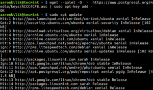 Установка, настройка и использование PostgreSQL на Ubuntu
