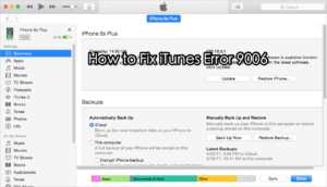 Способы устранения ошибки 9006 в iTunes