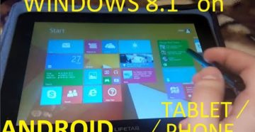 Инструкция по установке Windows на планшет под управлением Android