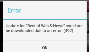 Ошибка Play Market с кодом 492 — почему возникает и как бороться