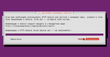 Настройка прокси-сервера в Убунту