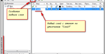 Создание, изменение или удаление слои в Автокад