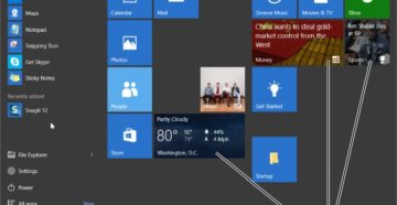 Настройка живых плиток и меню «Пуск» в Windows 10