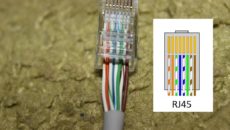Как обжать кабель RJ-45 для интернета дома