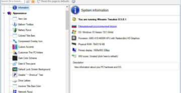 Особенности использования программы Winaero Tweaker