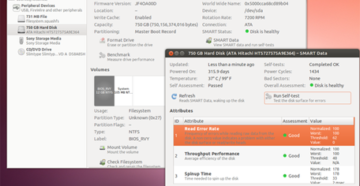 Проверка исправности работы диска в Ubuntu