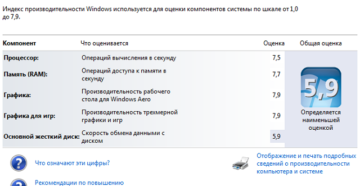 Индекс производительности Windows — как его узнать и повысить на своём компьютере