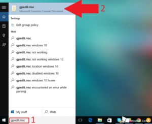 Устранение ошибки с gpedit.msc в Windows XP и Windows 10